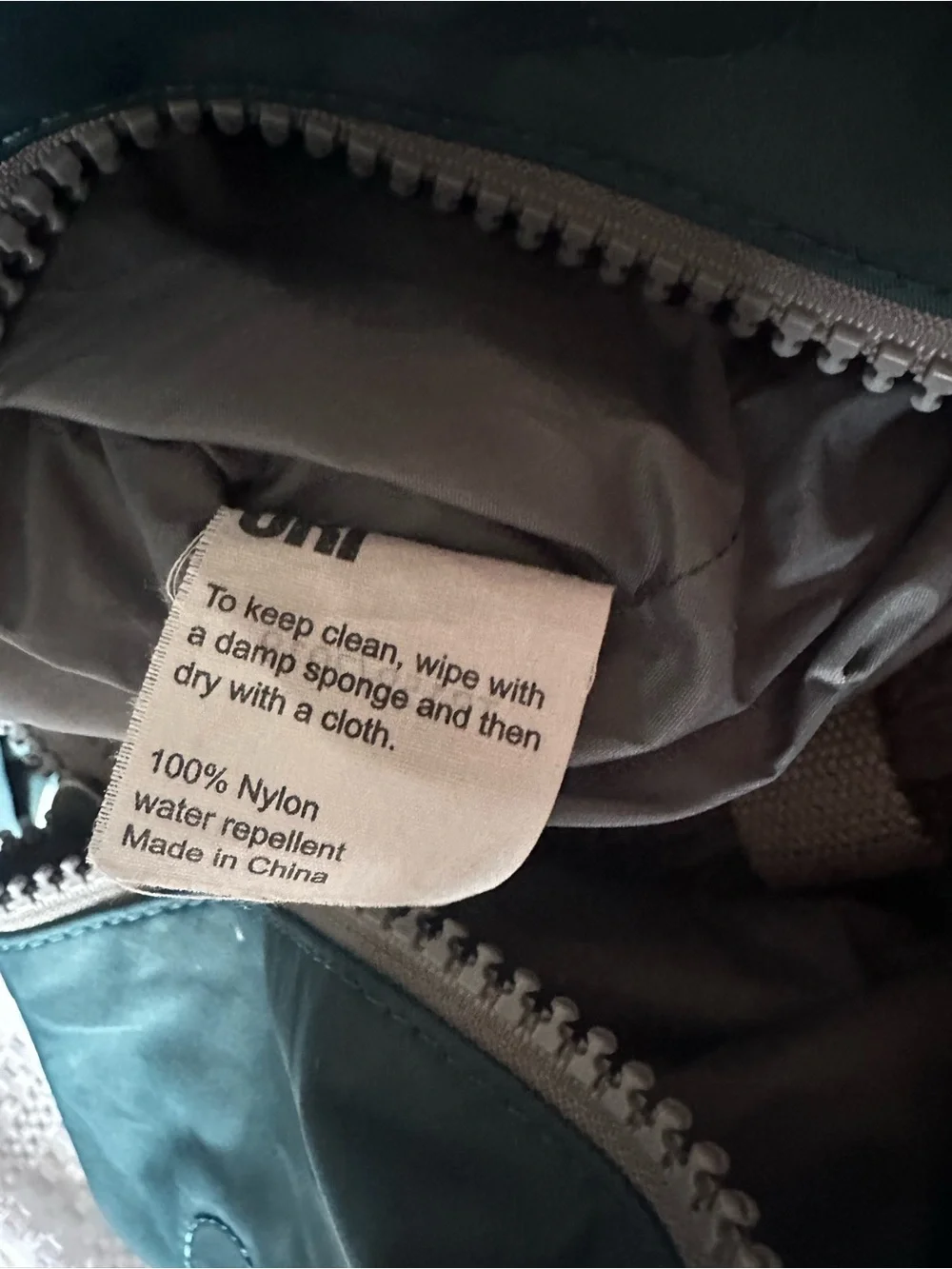 ORI London Bantry B Medium Backpack Teal Green Water Repellent Nylon 15L